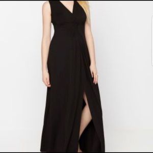 Rachel Zoe long black maternity dress